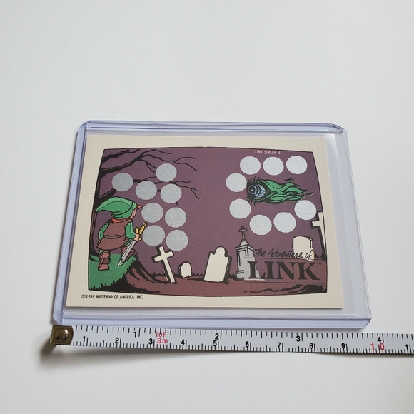 Topps Nintendo Scratch-Off Game Cards Zelda Screen 4/10 Donkey Kong 1989 Vintage - Picture 6 of 12